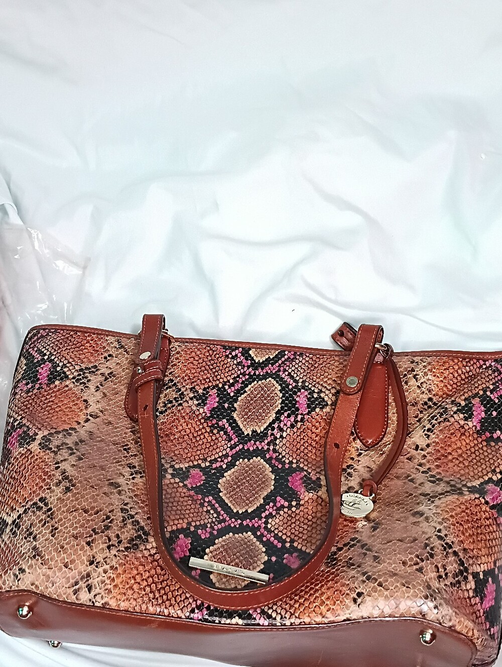 Brahmin Snake Print Bag - Picture 5 of 6